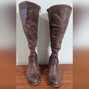 Baretraps Sherwood Brown Knee High Women's Riding Boots  11 Size